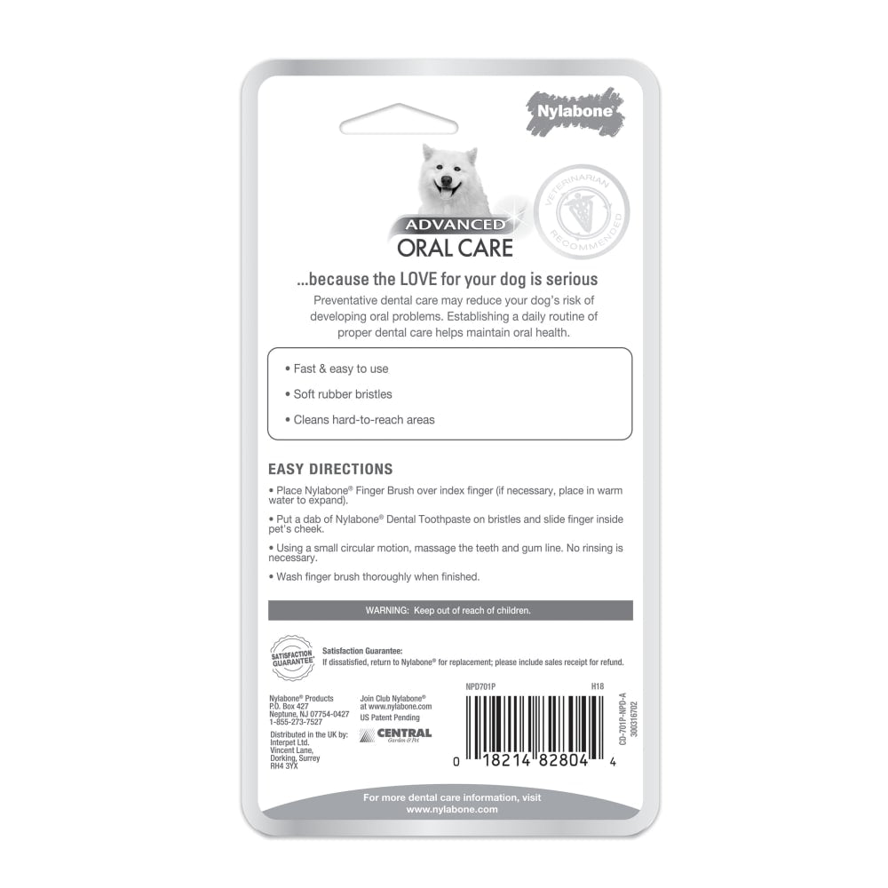 Nylabone® Advanced Oral Care Finger Brush (2 ct) Nylabone®