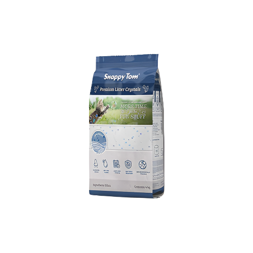 SNAPPY TOM® NATURAL BLUE CRYSTAL CAT LITTER 4 KG SNAPPY TOM®