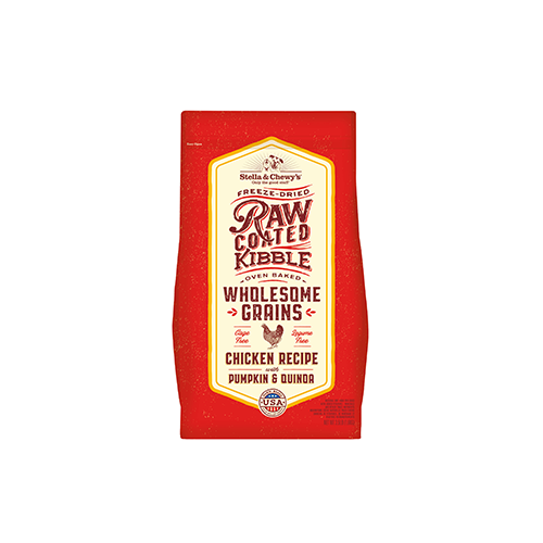 STELLA & CHEWY'S® Grass-Fed Chicken Recipe with Pumpkin & Quinoa Raw Coated Kibble Wholesome Grains Dry Dog Food STELLA & CHEWY'S®