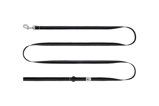 Black dog leash on a white background