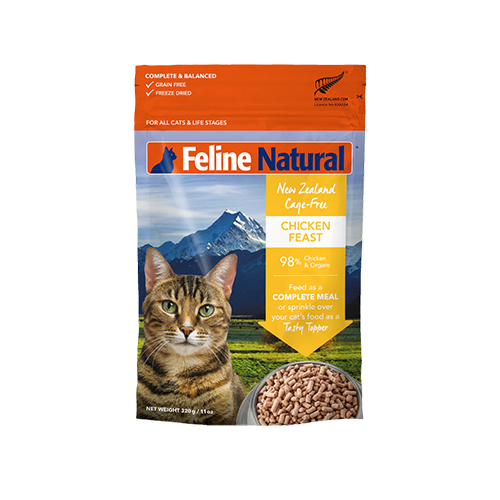 FELINE NATURAL™ Chicken Feast Freeze Dried Cat Food 320g Feline Natural