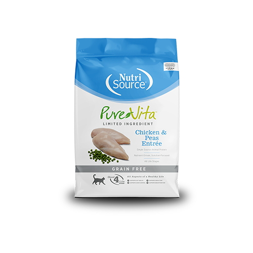 NutriSource® PureVita™ Limited Ingredient Chicken & Peas Entrée Grain Free Dry Cat Food NutriSource PureVita