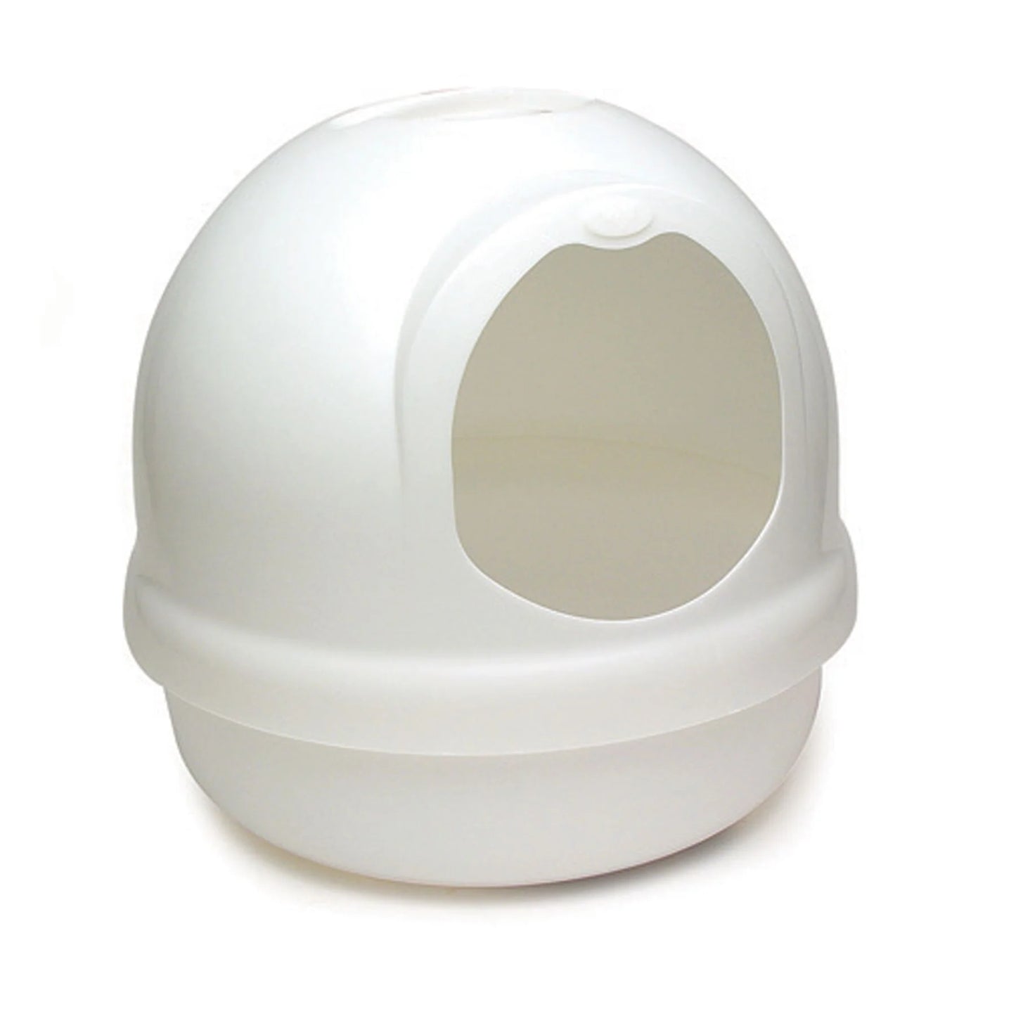 Petmate® Booda® Dome Litter Box Pearl White Large 18"X18"X16.5" - Shop Peluche