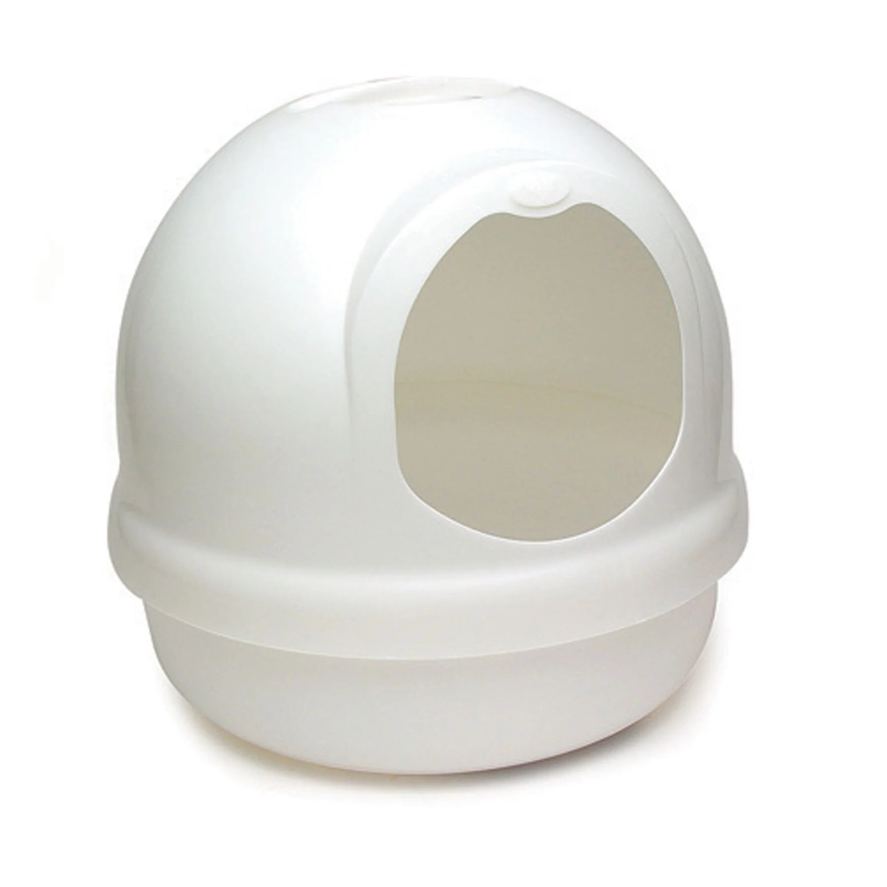 Petmate® Booda® Dome Litter Box Pearl White Large 18"X18"X16.5" - Shop Peluche