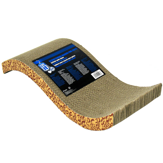 Catit Patterned Cat Scratcher with Catnip - Animal - S-shape - Shop Peluche