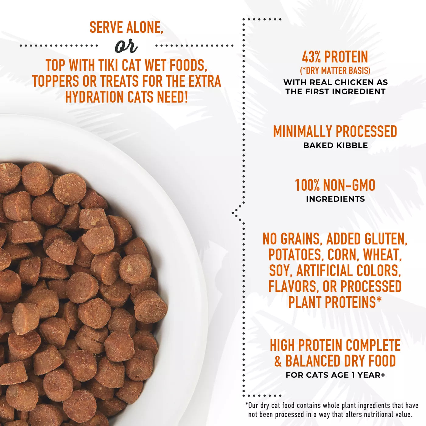 Tiki Cat® Born Carnivore® High Protein Deboned Chicken & Egg Recipe Dry Cat Food 2.8 lb