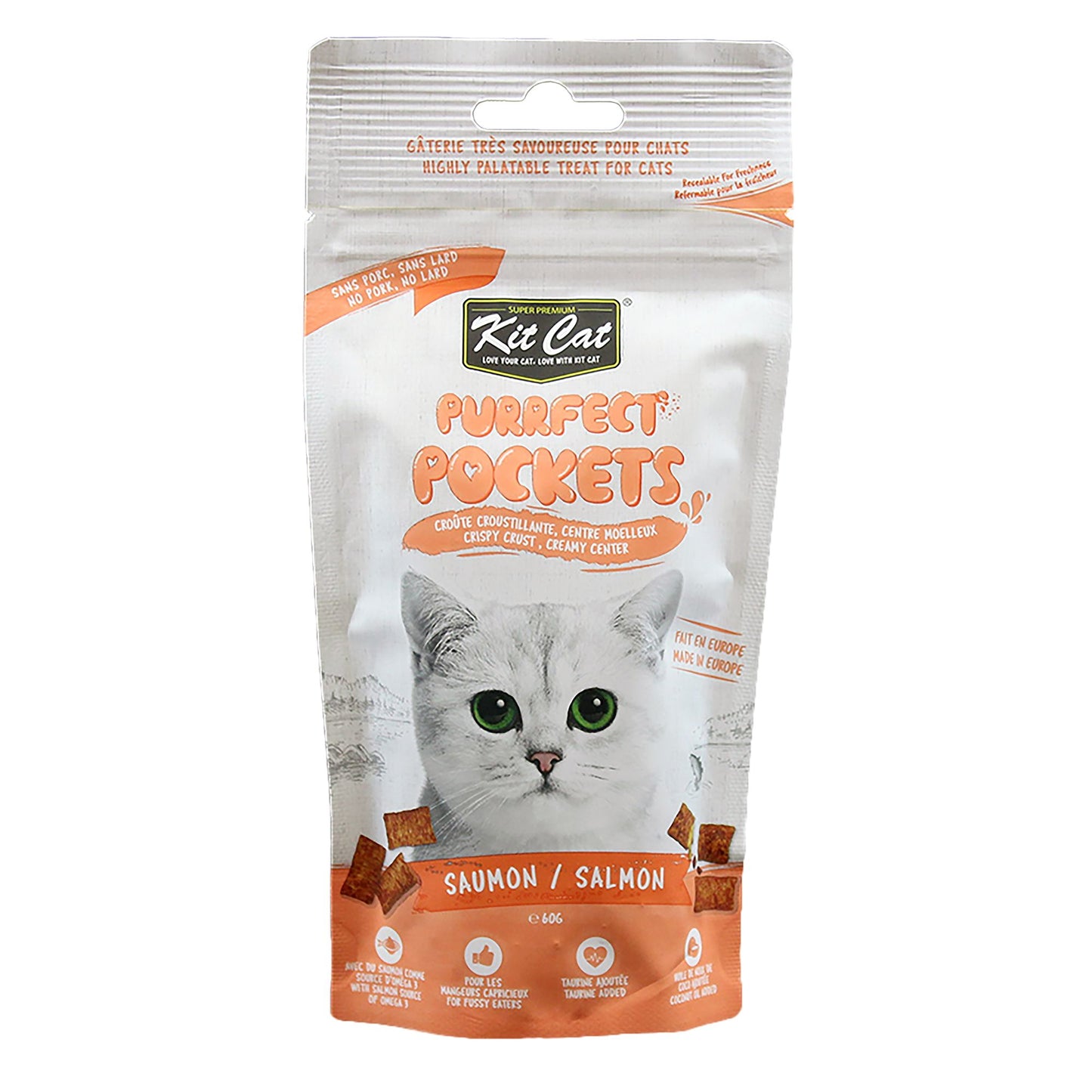 KIT CAT® PURRFECT POCKETS SALMON CAT TREAT 60G