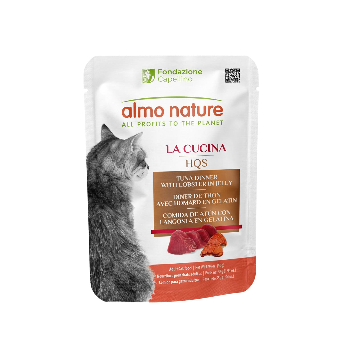 Almo Nature Hqs La Cucina Cat - Pocket Tuna With Lobster In Jelly