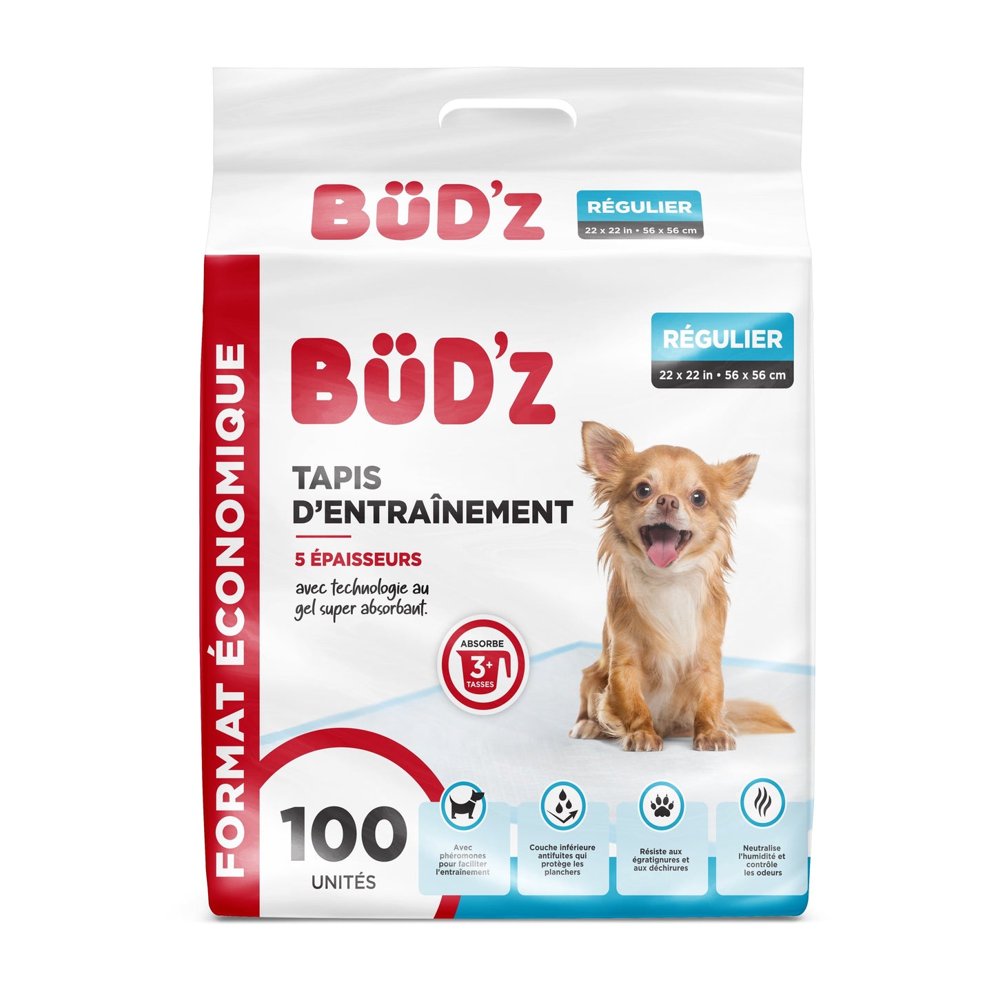 Bud'z Trainning Pads 22"x22" Bud'z
