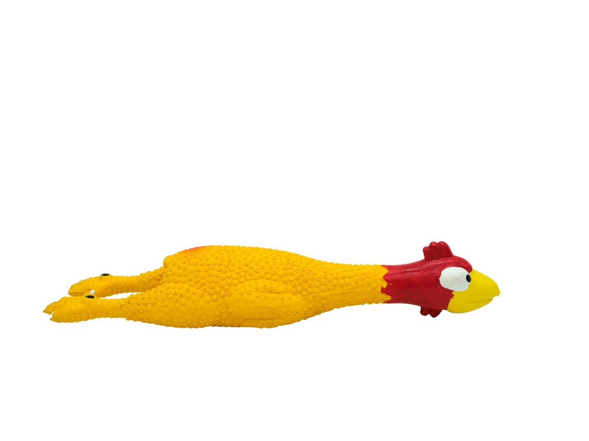 Bud'z Latex Dog Toy With "squeaker" - Yellow Chicken 24cm