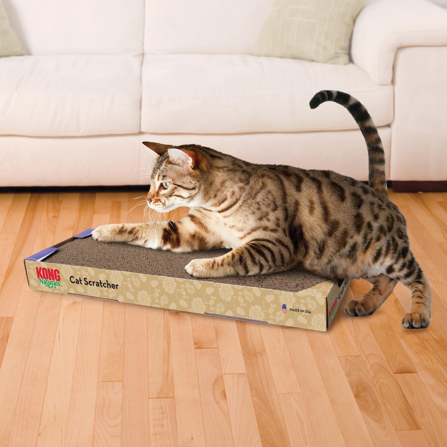 JOUET À GRATTER POUR CHAT KONG® NATURALS