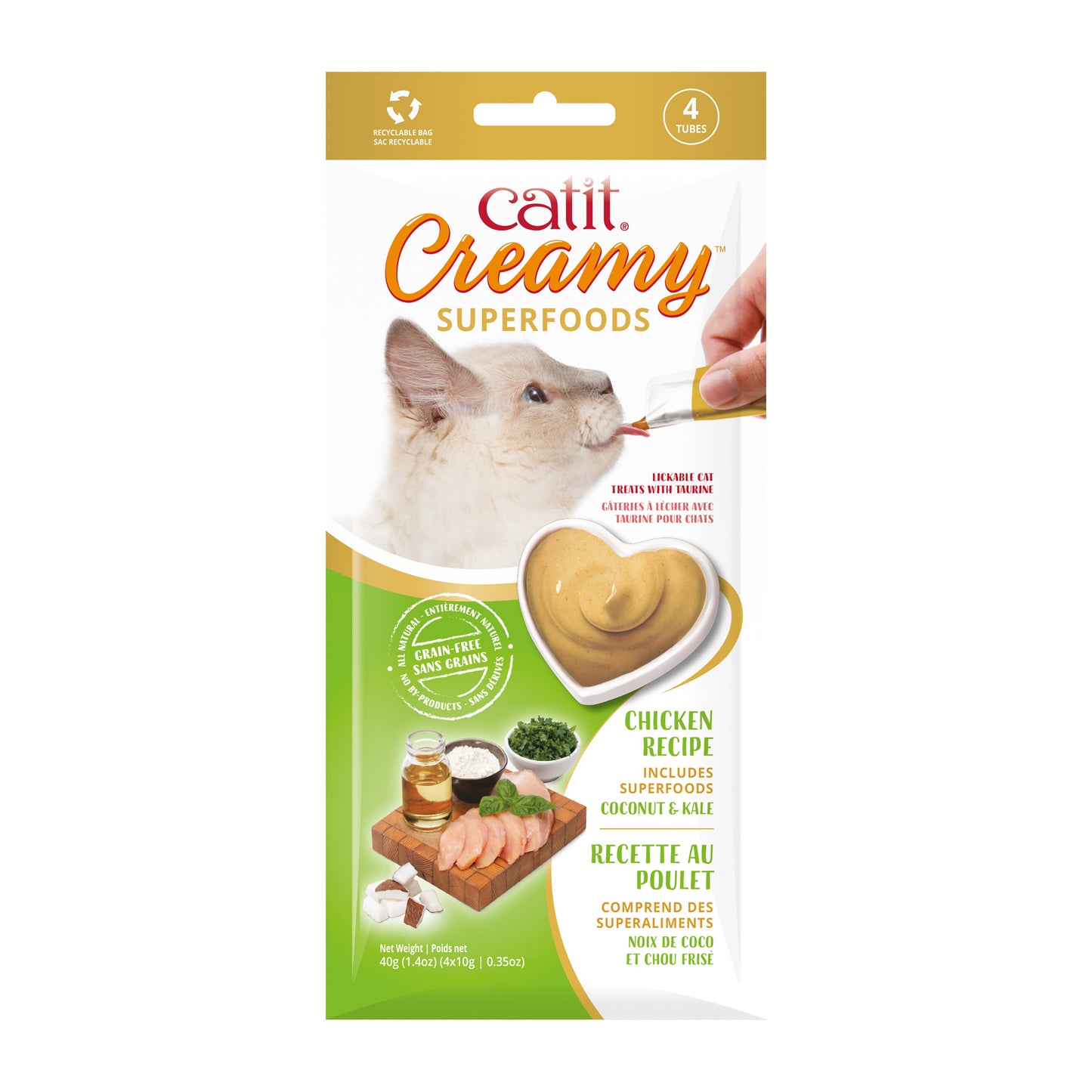 Catit Creamy Superfood Treats - 4 Pack