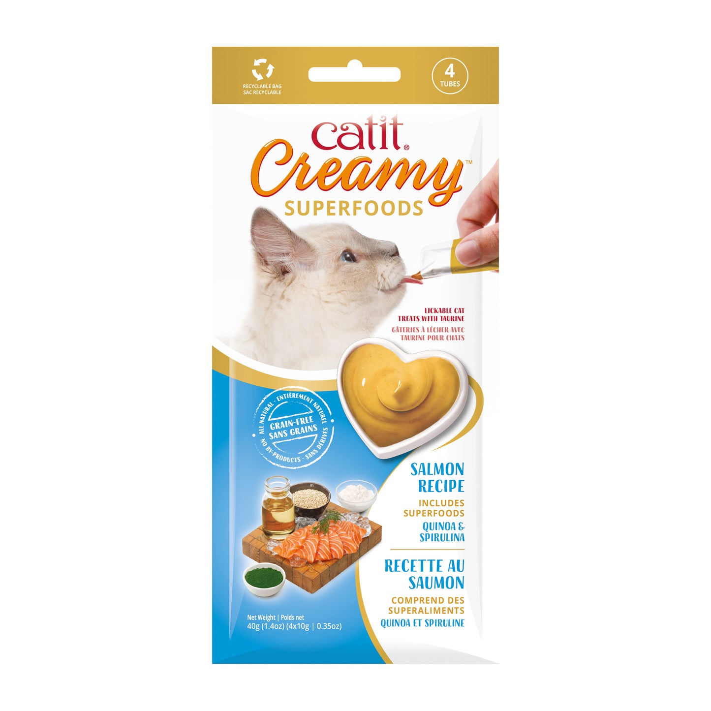 Catit Creamy Superfood Treats - 4 Pack