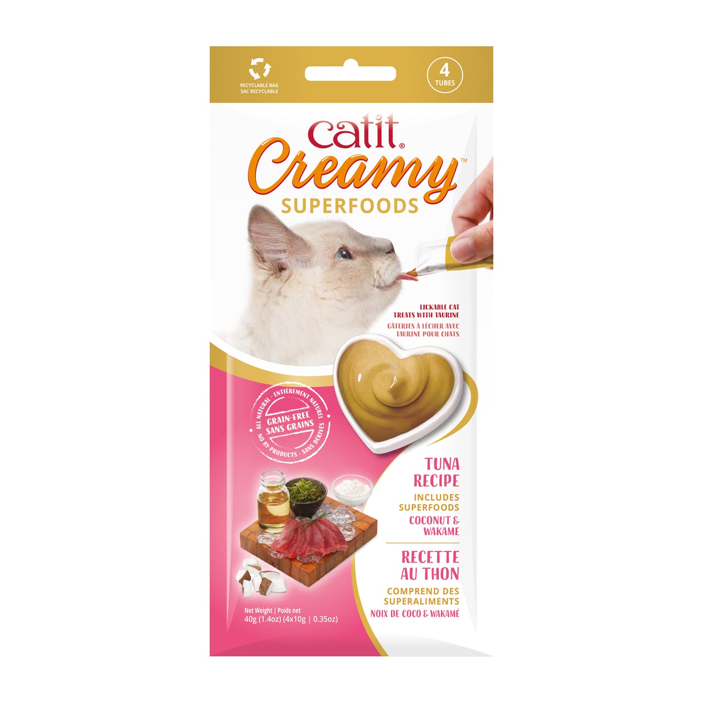 Catit Creamy Superfood Treats - 4 Pack