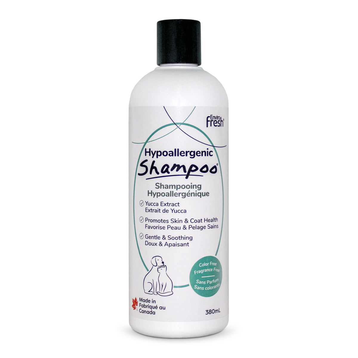 Envirofresh Dog Shampoo, Hypoallergenic, With Yucca Extract 380ml