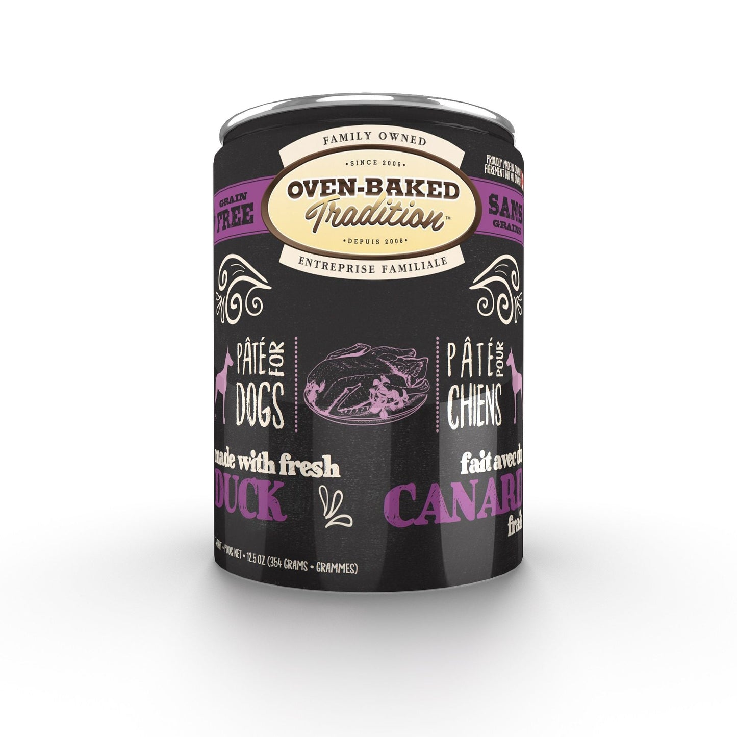 Oven-Baked Tradition Canned Dog Food, Duck Pâté 12.5oz Oven-Baked Tradition