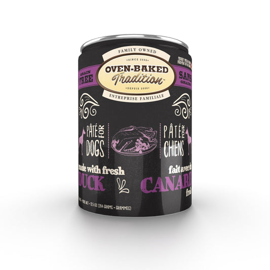 Oven-Baked Tradition Canned Dog Food, Duck Pâté 12.5oz Oven-Baked Tradition