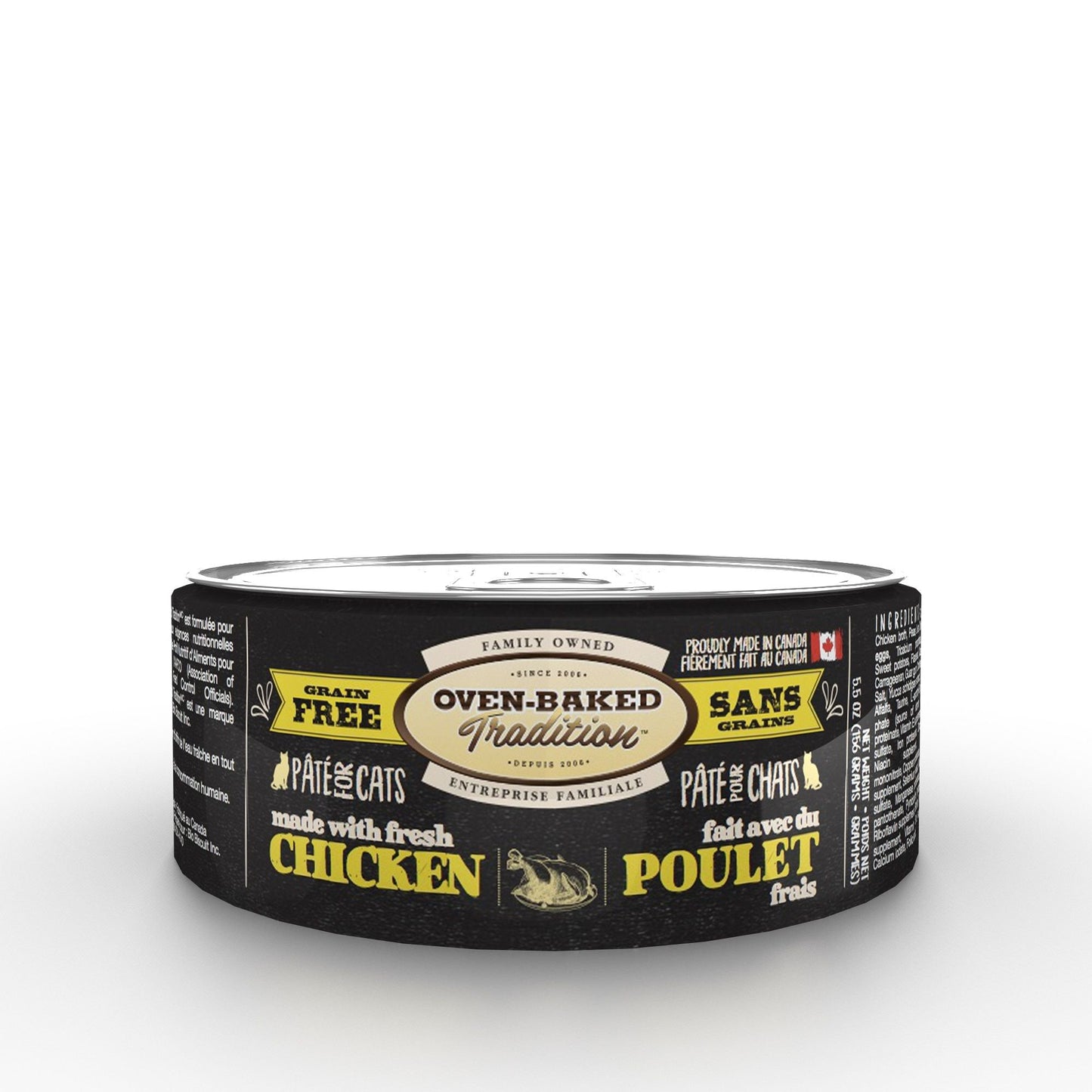 Oven-Baked Tradition Canned Cat Food, Chicken Pâté 5.5oz Oven-Baked Tradition