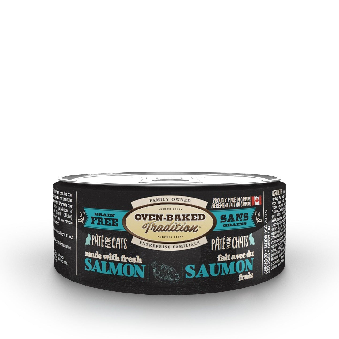 Oven-Baked Tradition Canned Cat Food, Salmon Pâté 5.5oz Oven-Baked Tradition