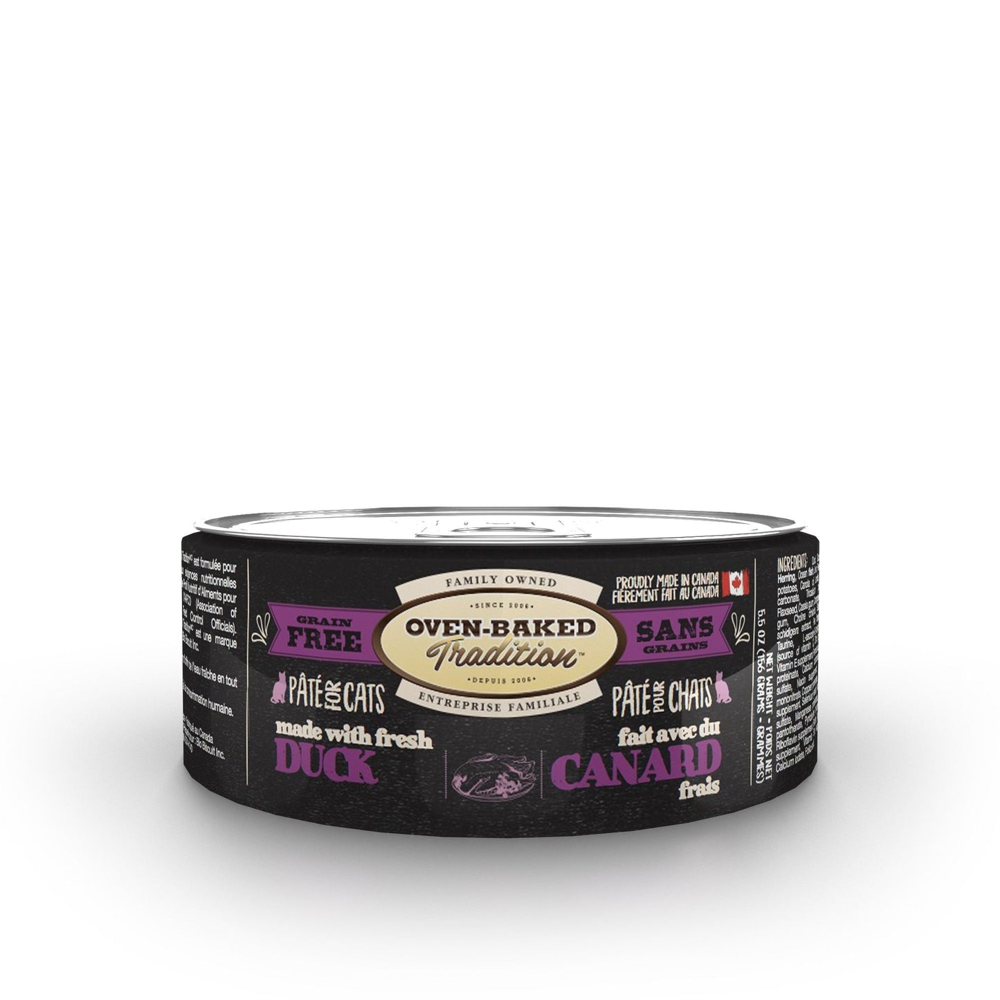 Oven-Baked Tradition Canned Cat Food, Duck Pâté 5.5oz Oven-Baked Tradition