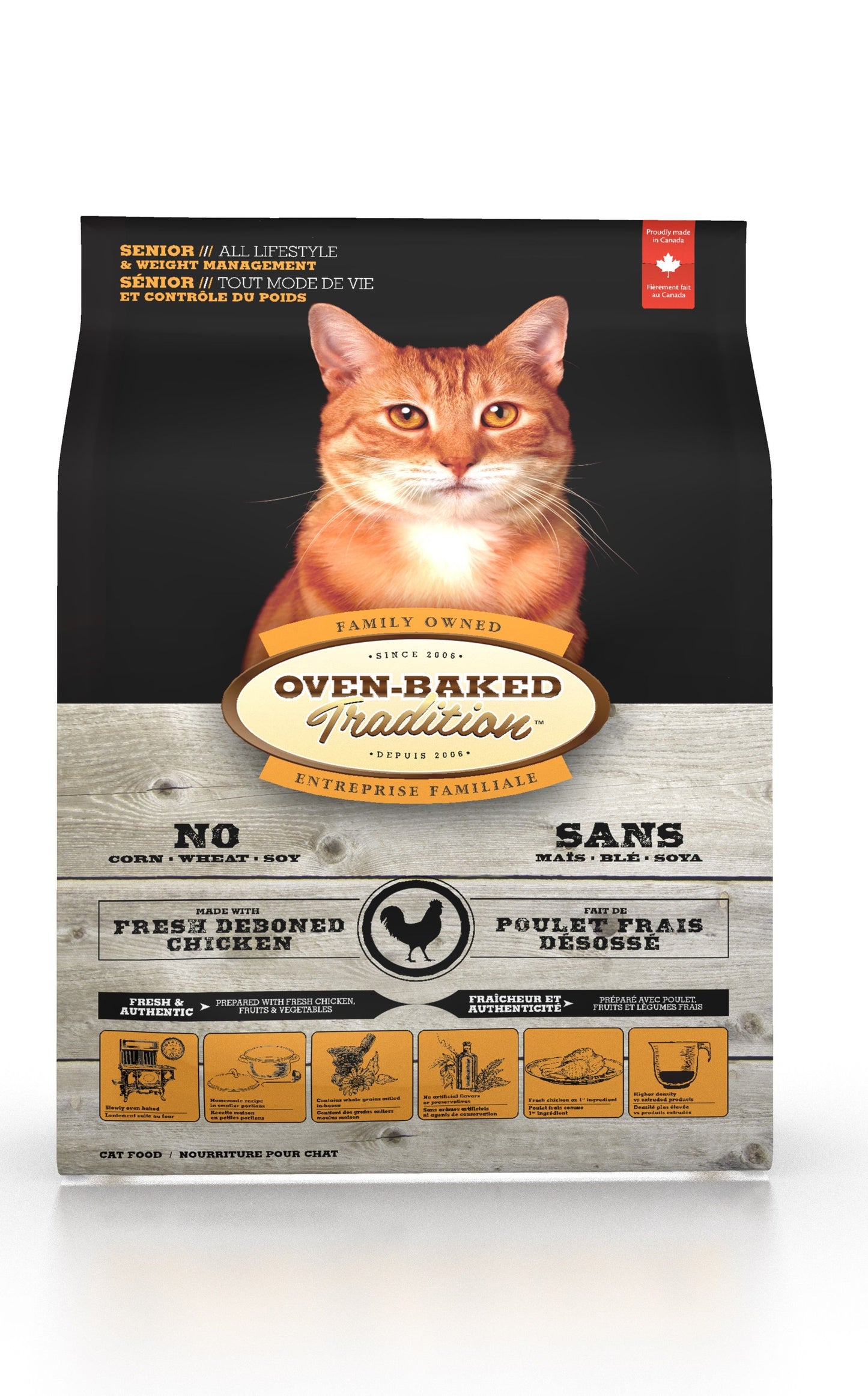 Oven-Baked Tradition Poulet pour chats âgés (contrôle du poids) 5 lb