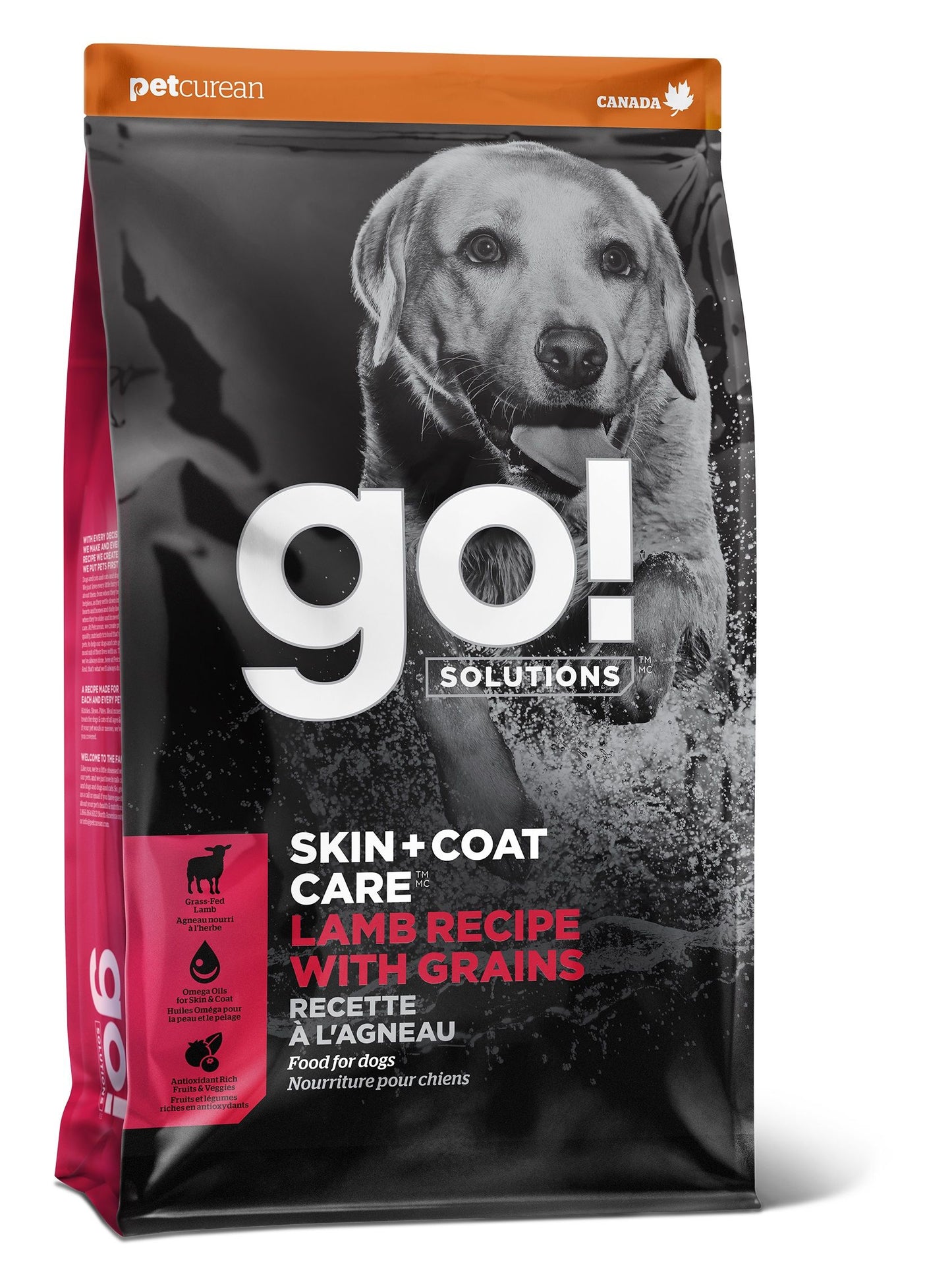 Petcurean Go! Skin + Coat Lamb Meal Recipe For Dog Go! Solutions