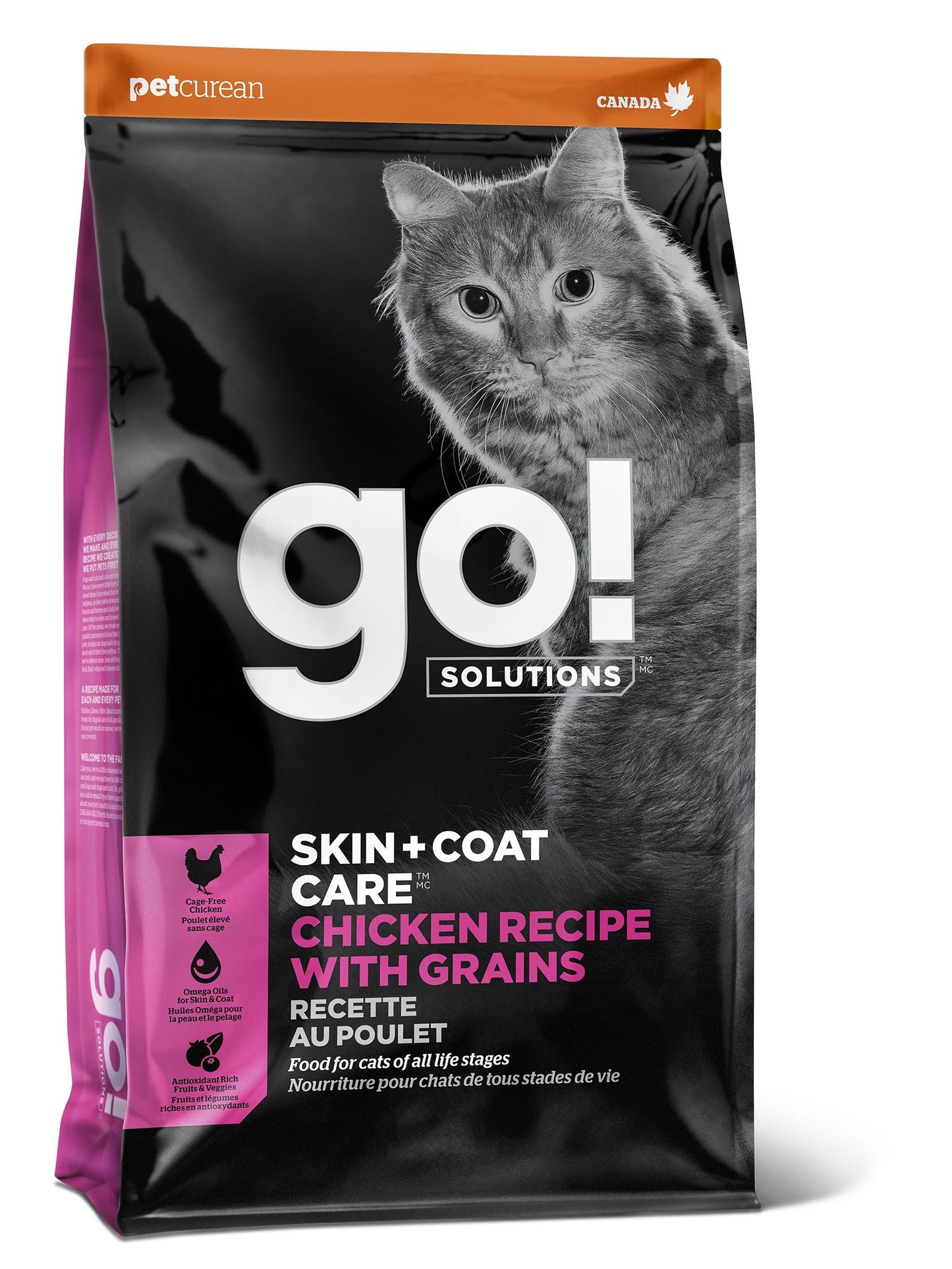 Petcurean Go! Skin + Coat Chicken Recipe For Cat Go! Solutions