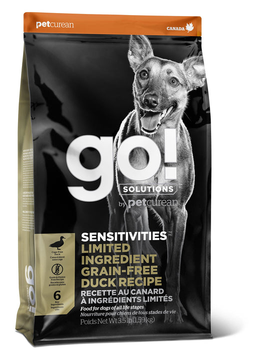 Petcurean Go! Sensitivities Lid Grain Free Duck Recipe For Dog Go! Solutions