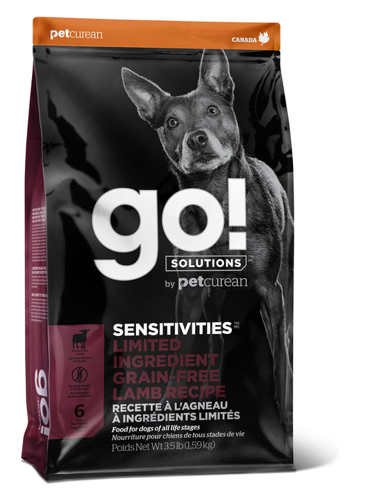 Petcurean Go! Sensitivities Lid Grain Free Lamb Recipe For Dog Go! Solutions