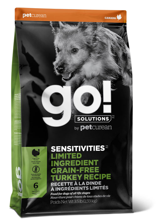 Petcurean Go! Sensitivities Lid Grain Free Turkey Recipe For Dog Go! Solutions