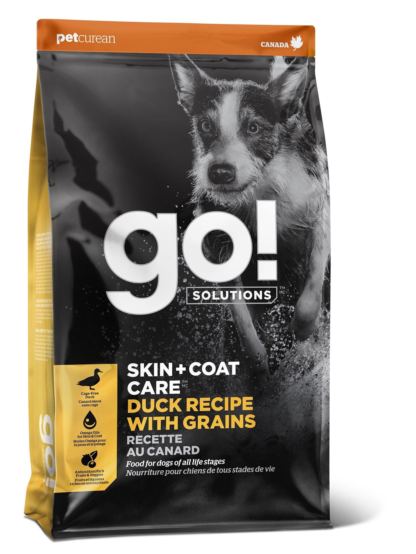 Petcurean Go! Skin + Coat Duck Recipe For Dog Go! Solutions