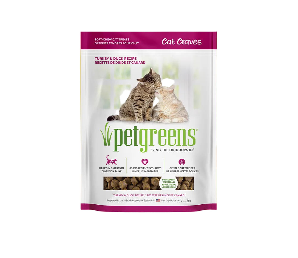PET GREENS® CAT CRAVES TURKEY & DUCK RECIPE CAT TREAT 3 OZ