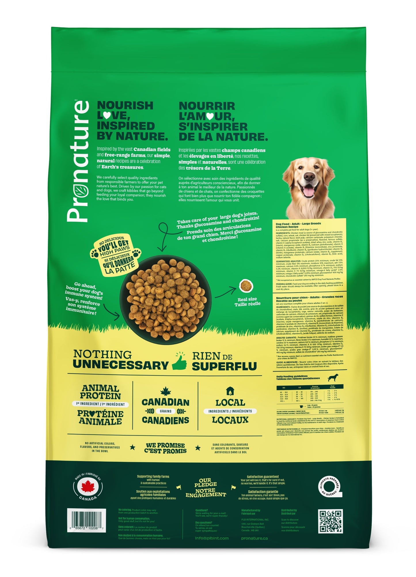 Pronature Dog Food, Large Breed - Chicken Recipe 15 Kg