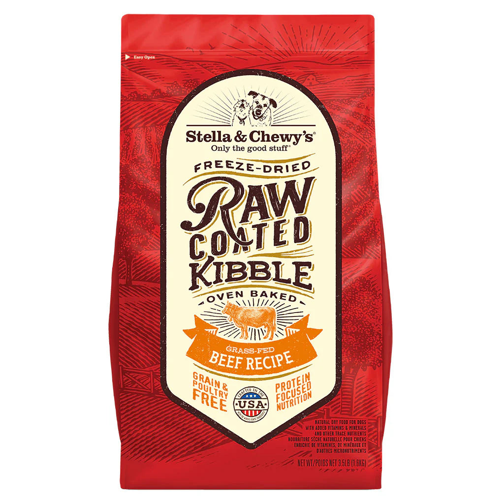 Croquettes pour chiens Stella & Chewy's® au bœuf nourri à l'herbe, enrobées de viande crue, 22 lb