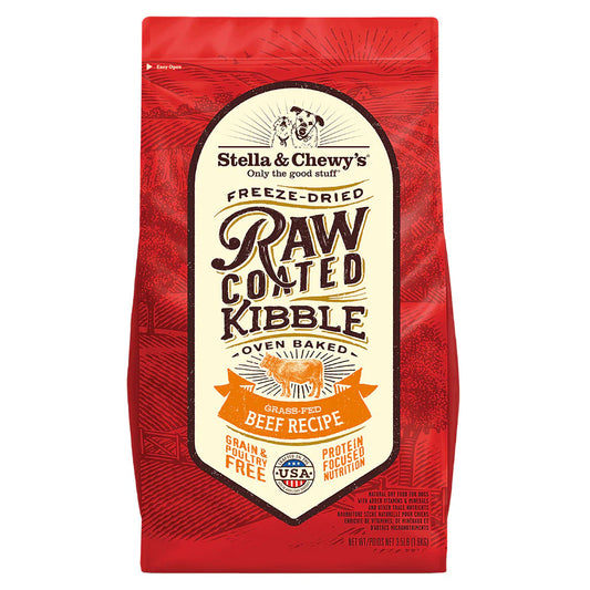 Croquettes pour chiens Stella & Chewy's® au bœuf nourri à l'herbe, enrobées de viande crue, 22 lb