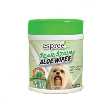 Espree® Tear Stain Aloe Wipes For Dogs (60 ct) Espree®