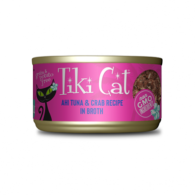 Tiki Cat® Grill™ Ahi Tuna & Crab Recipe in Broth Wet Cat Food 2.8 oz Tiki Cat