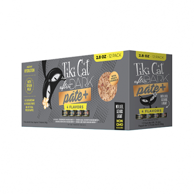 TIKI CAT® AFTER DARK® PÂTÉ+ VARIETY PACK WET CAT FOOD 12 X 2.8OZ