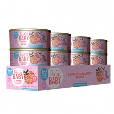 Tiki Cat® Baby™ Chicken & Salmon Recipe Wet Food for Kittens Age 8 Weeks and Over 2.4 oz Tiki Cat
