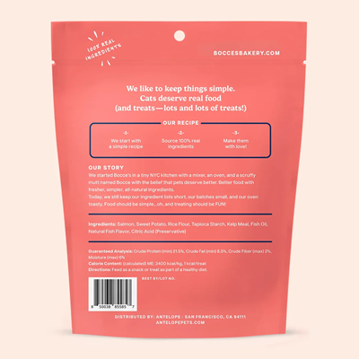 Bocce's Bakery One Fish, Two Fish, Salmon & Seaweed Recipe Crunchy Cat Treats 2oz - Shop Peluche