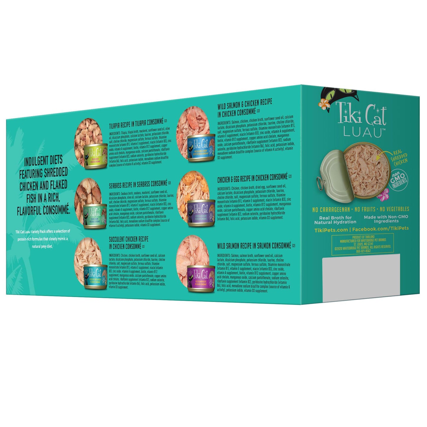 Tiki Cat® Luau™ Grain Free Variety Pack Wet Cat Food 12 x 2.8 oz