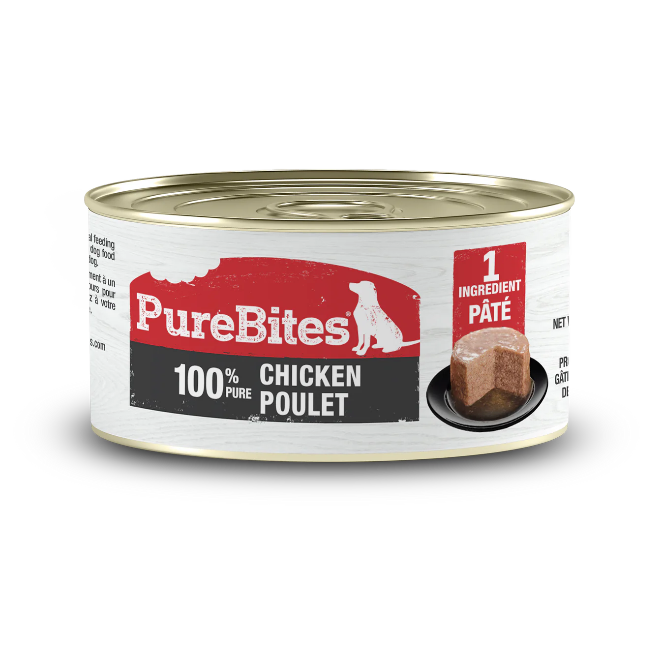 PureBites® Pates 100% Pure Chicken Wet Dog Food 2.5 oz PureBites®