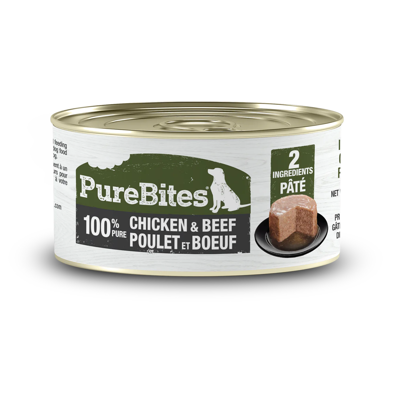 PureBites® Pates 100% Pure Chicken & Beef Wet Dog Food 2.5 oz PureBites®