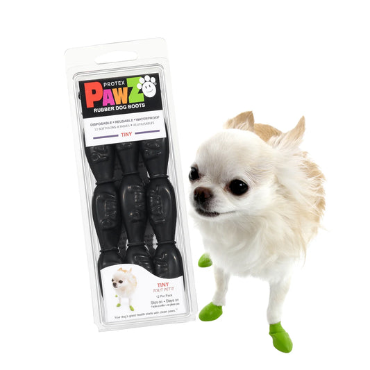 Pawz® Rubber Dog Boots Black - Shop Peluche