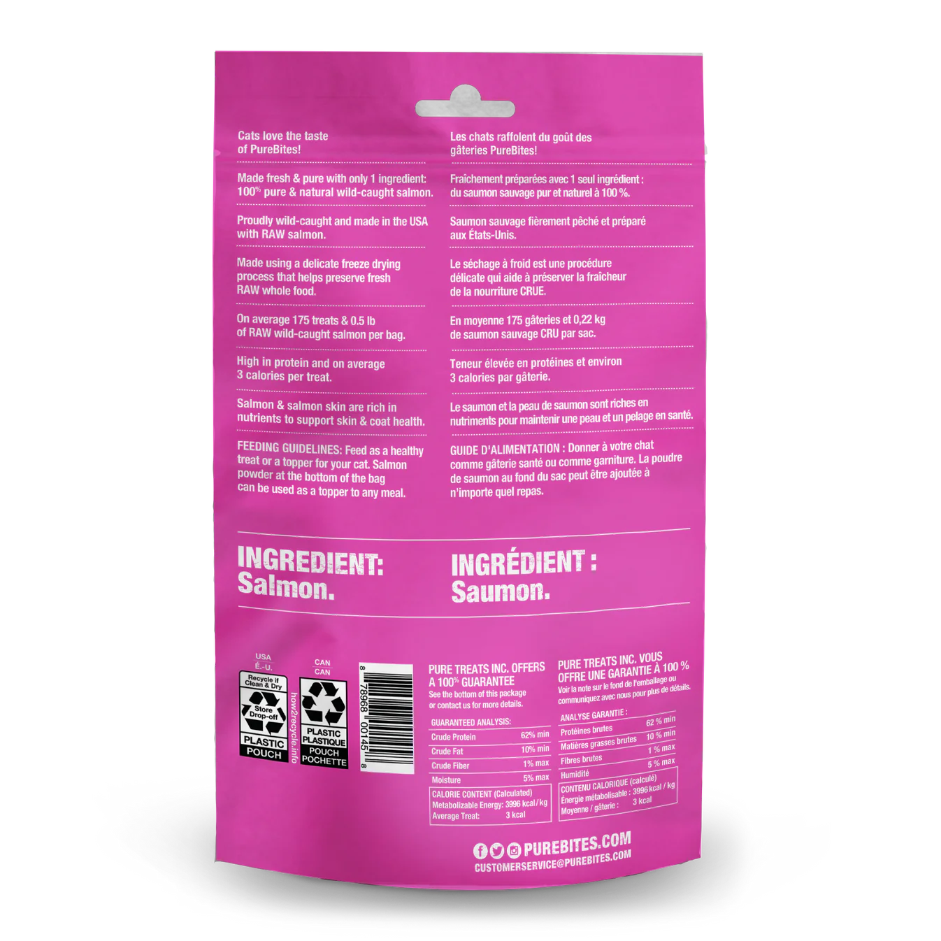 PureBites® Wild Pacific Salmon Freeze-Dried Cat Treats 26 gm PureBites®