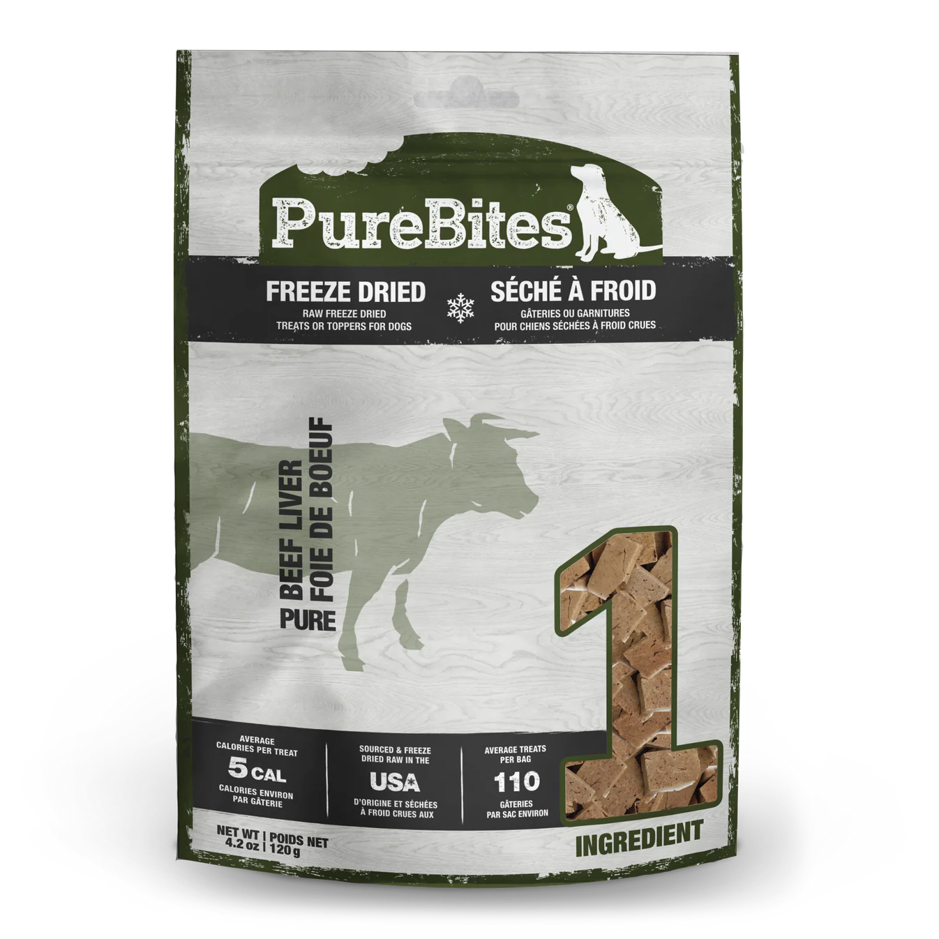 Friandises lyophilisées au bœuf PureBites® pour chiens