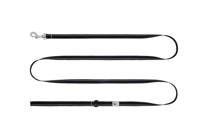 Black dog leash on a white background