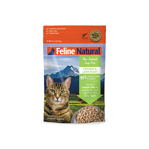 Nourriture lyophilisée pour chats FELINE NATURAL™ Festin de poulet et d'agneau 320 g
