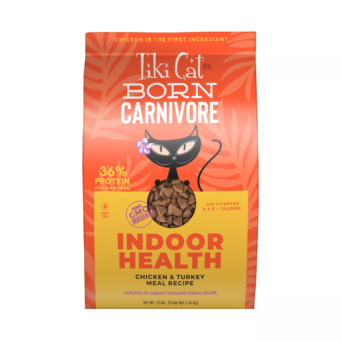 Tiki Cat® Born Carnivore® Indoor Health Chicken & Turkey Meal Recipe Dry Cat Food 6lb