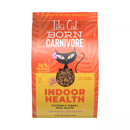 Tiki Cat® Born Carnivore® Indoor Health Chicken & Turkey Meal Recipe Dry Cat Food 6lb